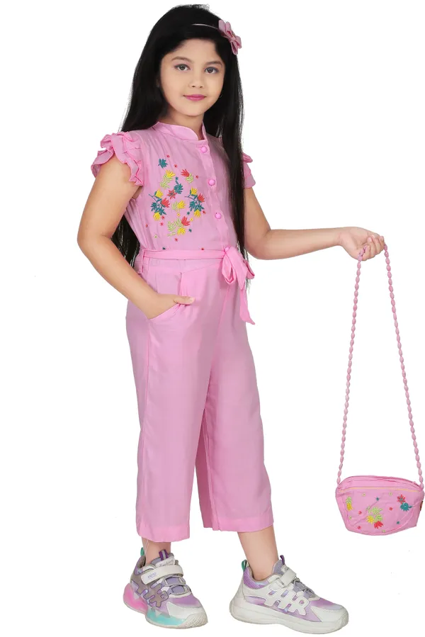 Pink_Rayon_Embroidered_Regular_Jumpsuit_For_Girls