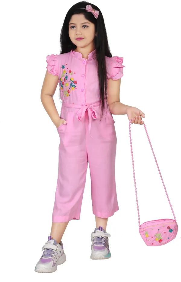 Pink_Rayon_Embroidered_Regular_Jumpsuit_For_Girls