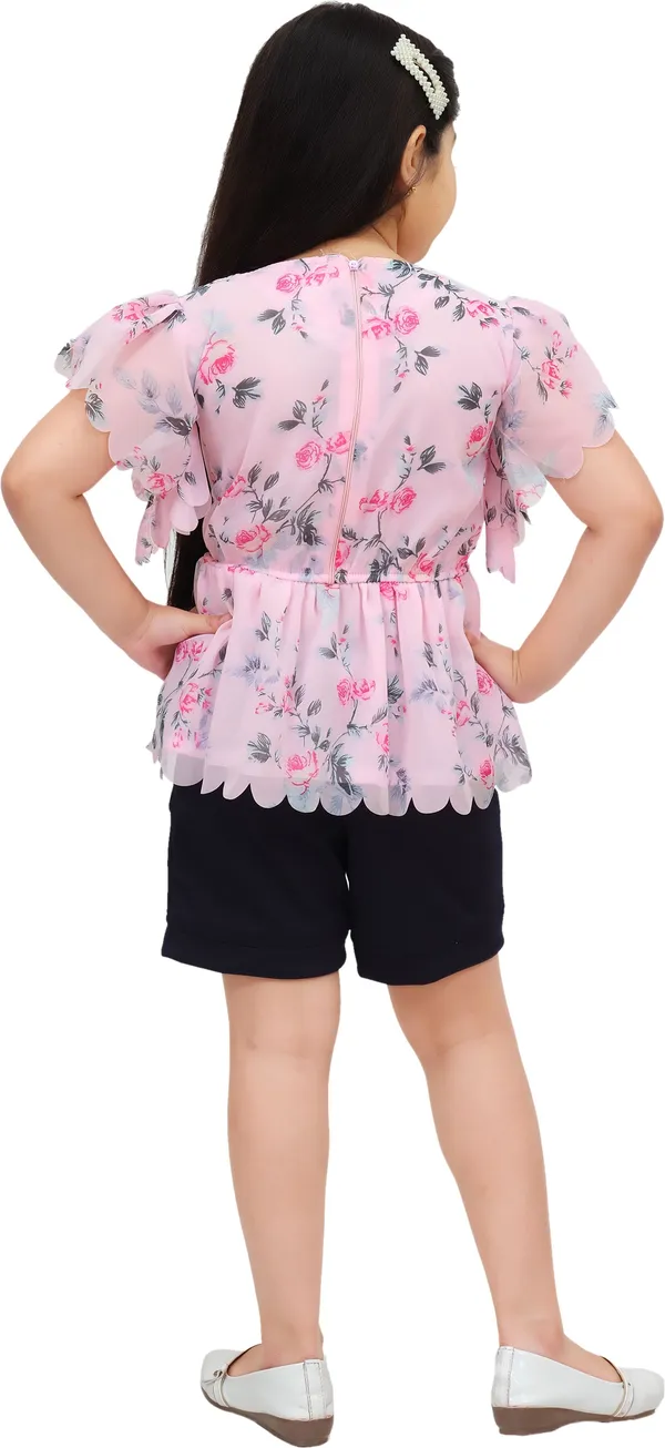 Pink_Chiffon_Printed_Top_And_Pant_Set_For_Girls
