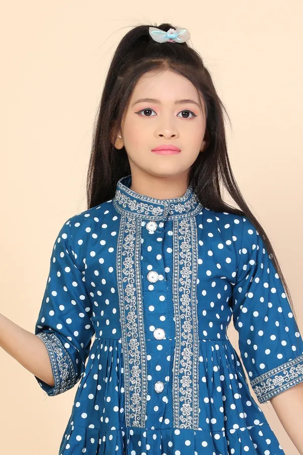 Blue_Cotton_Printed_Pyjama_For_Girls