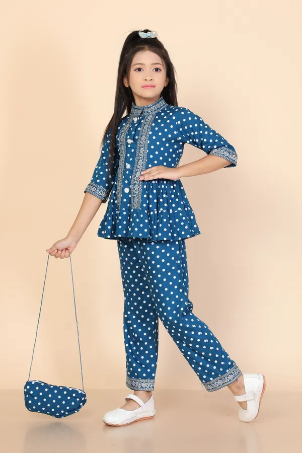 Blue_Cotton_Printed_Pyjama_For_Girls