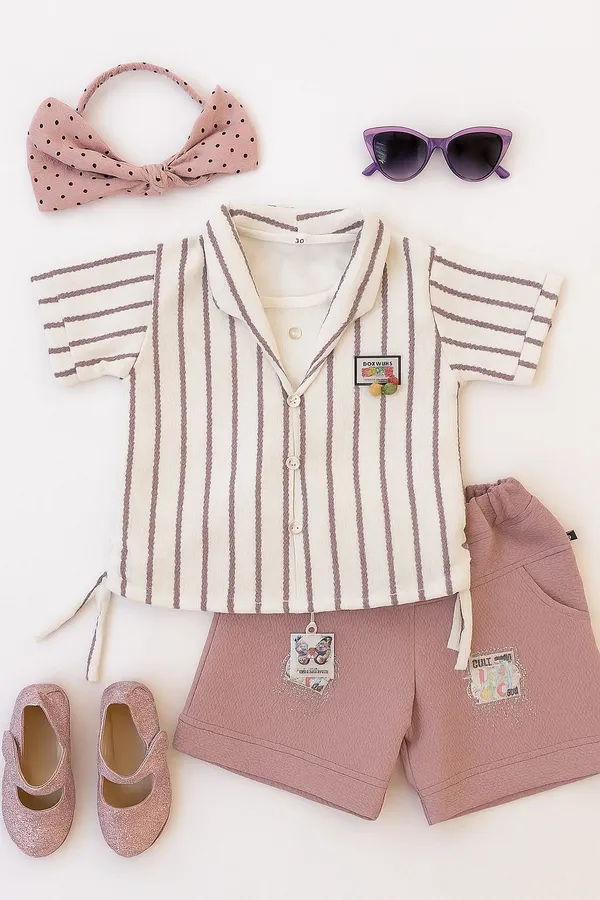 Onion_Cotton_Blend_Striped_Shorts_For_Girls