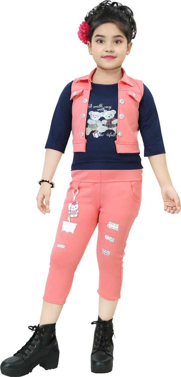 Peach_Cotton_Blend_Self_Design_Jacket_For_Girls