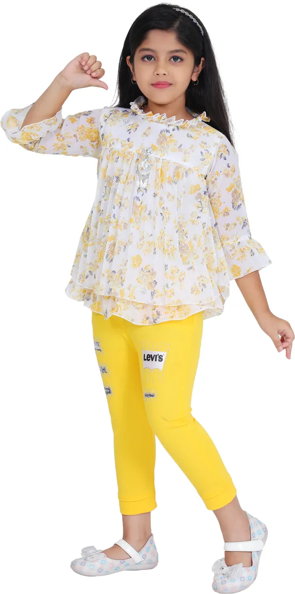 Lemon_Chiffon_Printed_Top_For_Girls