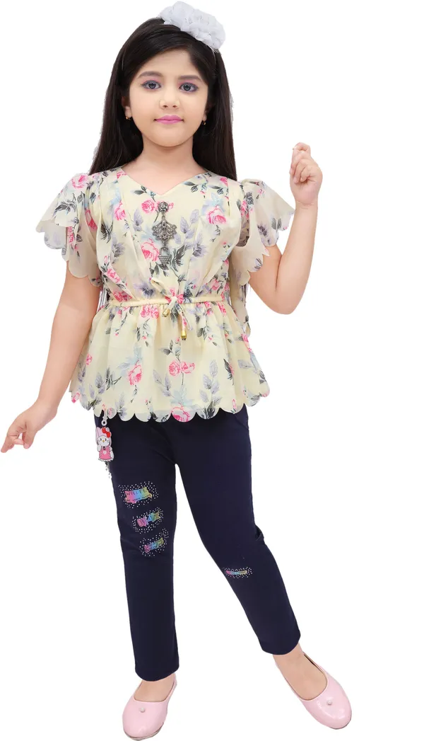 Lemon_Chiffon_Printed_Top_For_Girls