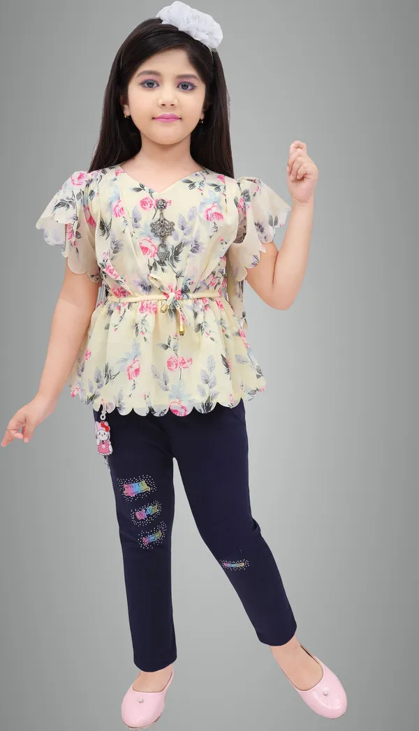 Lemon_Chiffon_Printed_Top_For_Girls