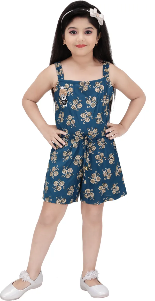 Kerosin_Blue_Rayon_Floral_Print_Regular_Jumpsuit_For_Girls