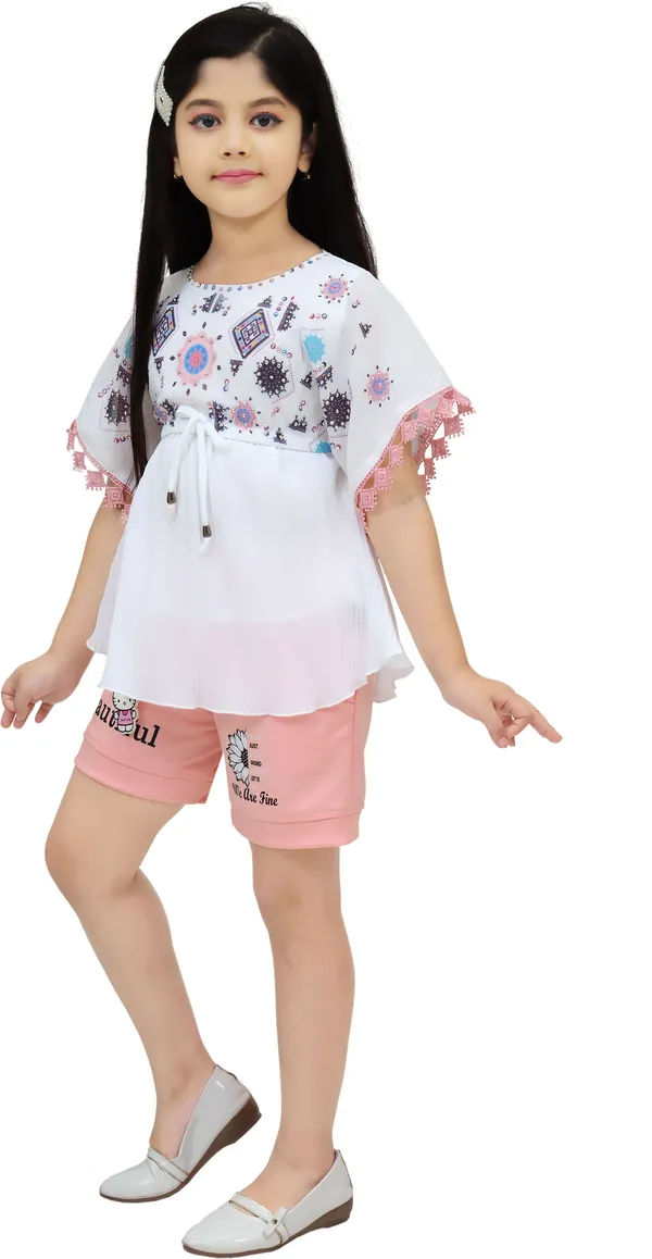 Pink_Chiffon_Graphic_Print_Tunic_For_Girls