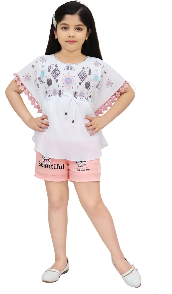 Pink_Chiffon_Graphic_Print_Tunic_For_Girls