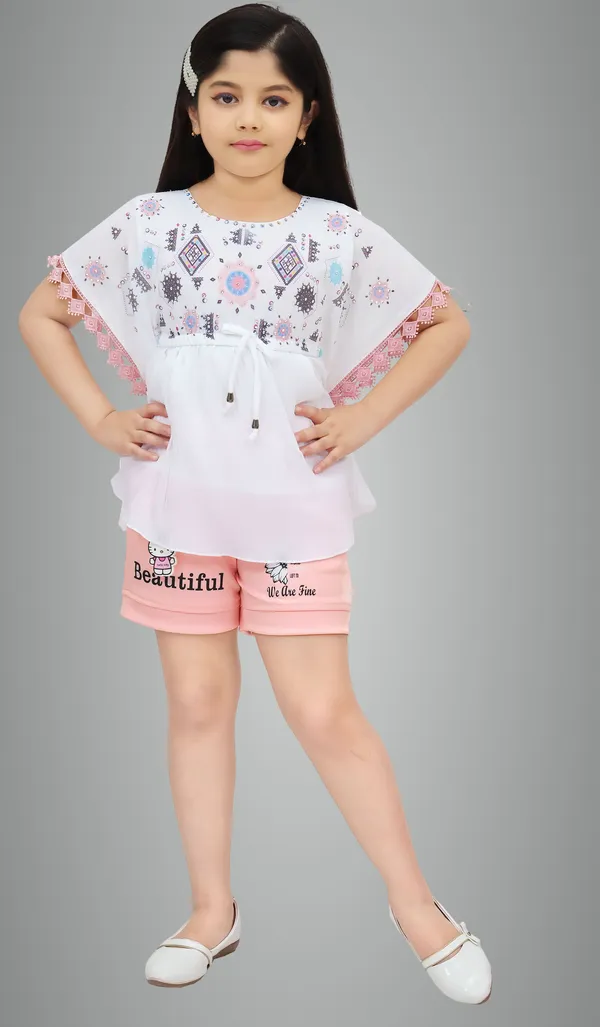 Pink_Chiffon_Graphic_Print_Tunic_For_Girls