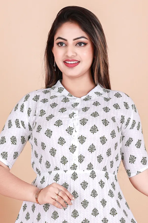 Deep_Green_Cotton_Blend_Solid_Midi_Dress_For_Women
