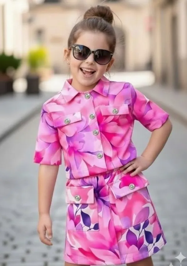 Pink_Cotton_Blend_Floral_Print_Top_For_Girls