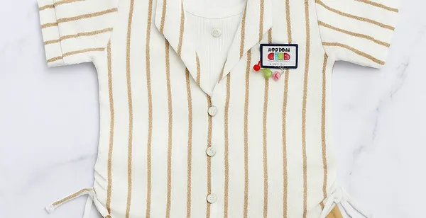 Tasar_Cotton_Blend_Striped_Shirt_Style_Top_For_Girls