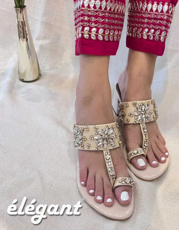 Beige_Faux_Leather_Heels_For_Women