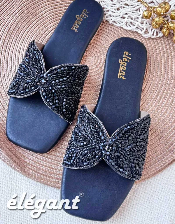 Black_Faux_Leather_Flats_For_Women