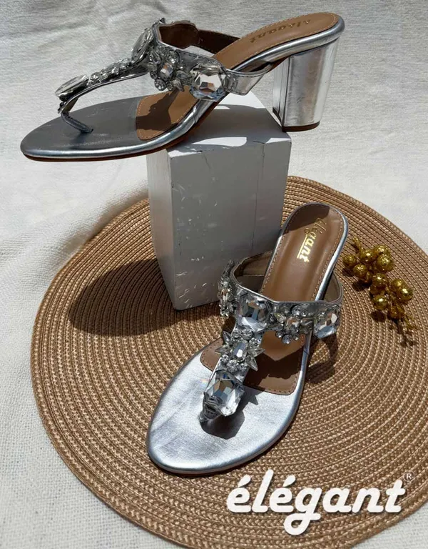 Silver_Faux_Leather_Heels_For_Women