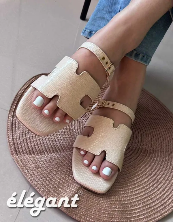 Beige_Faux_Leather_Premium_Slides_For_Women