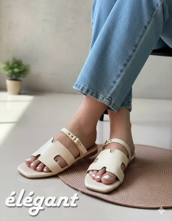 Beige_Faux_Leather_Premium_Slides_For_Women