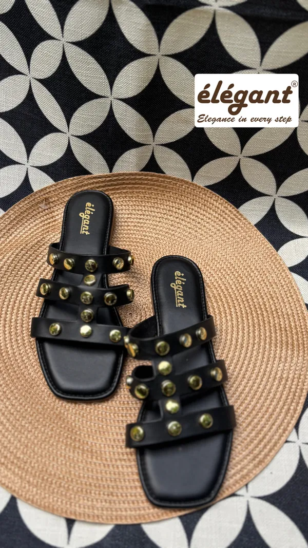 Black_Faux_Leather_Flats_For_Women