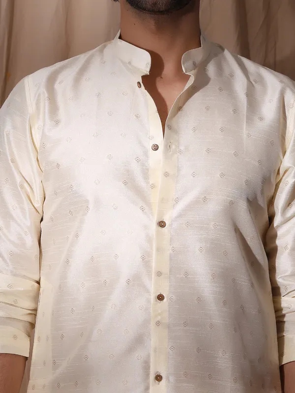 White_Silk_Full_Sleeve_Silk_Kurta_For_Men