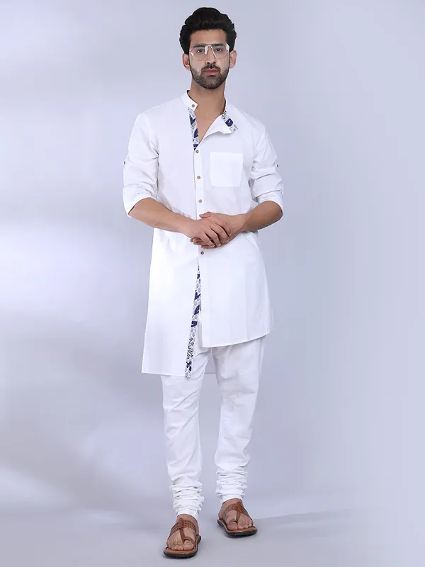 White_Cotton_Kurta_With_Minimalist_Detailing_For_Men