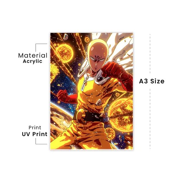 Saitama_Premium_Acrylic_Anime_Frame
