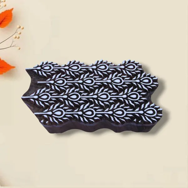 Handicrafts_Pecock_Wing_Design_Border_Printing_Block