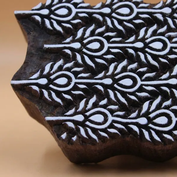 Handicrafts_Pecock_Wing_Design_Border_Printing_Block