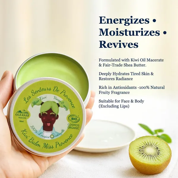 Oleanat_Organic_Kiwi_Face_&_Body_Balm_30ml_–_French_COSMOS_Certified_Moisturizer_with_Kiwi_Oil_Macerate_&_Shea_Butter_for_All_Skin_Types