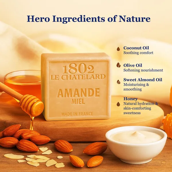 Almond_&_Honey_Soothing_Soap_Bar_For_Unisex
