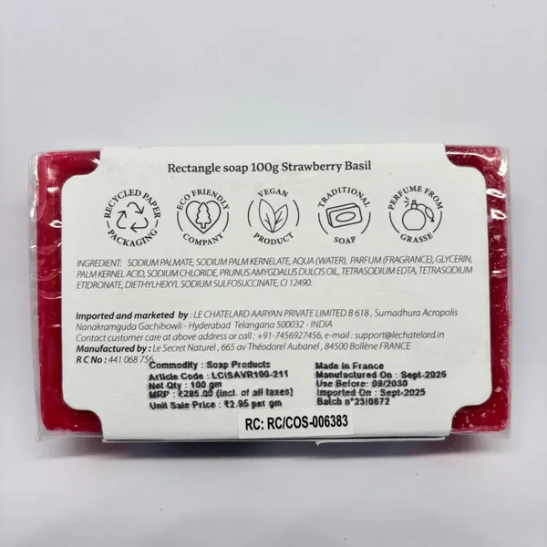 Strawberry_Basil_Fragrant_Soothing_Soap_Bar_For_Unisex