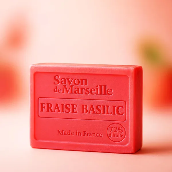 Strawberry_Basil_Fragrant_Soothing_Soap_Bar_For_Unisex