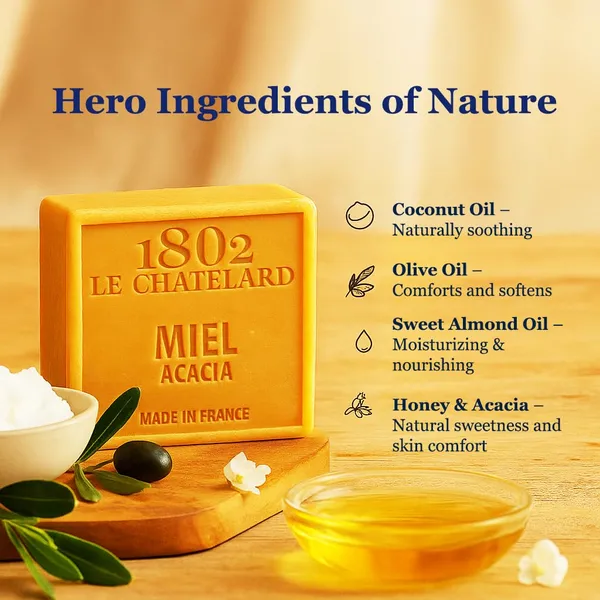 Honey_Acacia_Fragrant_Soothing_Soap_Bar_For_Unisex