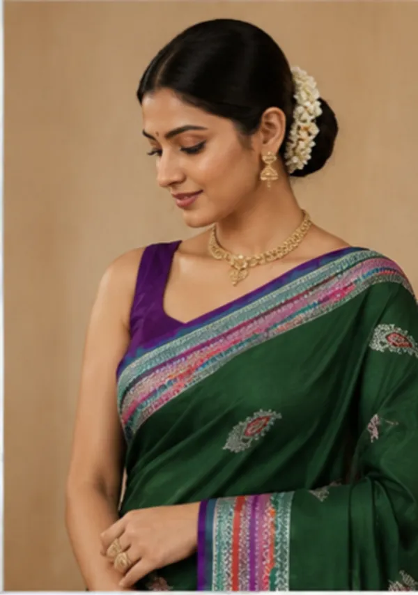 Pure_Handloom_Katan_Minakari_Silk_Saree_Multi_Rankat_Border
