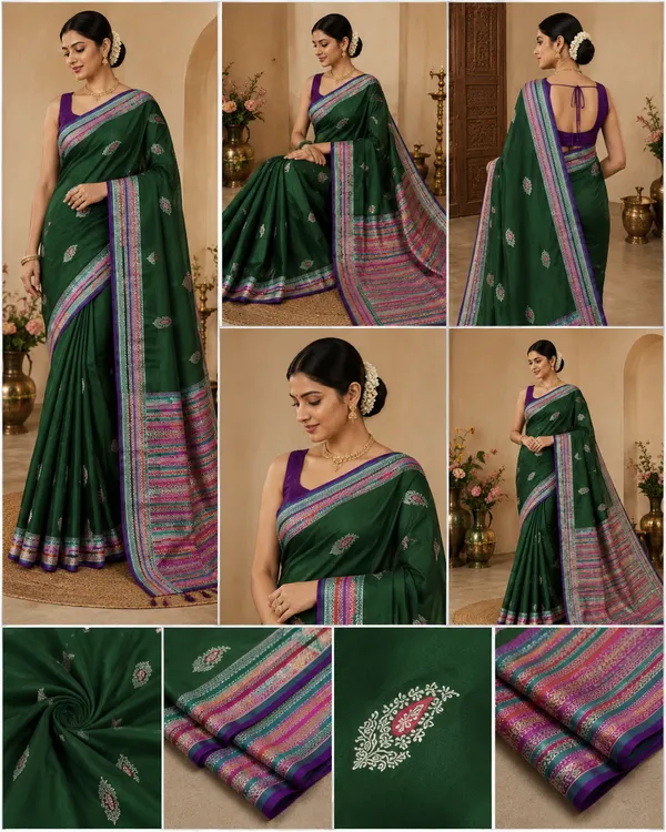 Pure_Handloom_Katan_Minakari_Silk_Saree_Multi_Rankat_Border