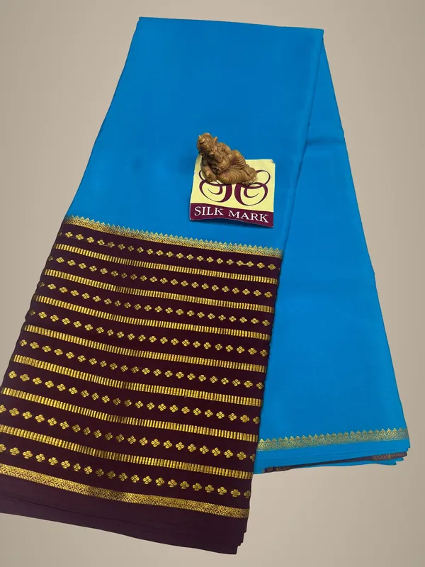 Pure_Mysore_Crepe_Silk_With_Embroidery_Saree_With_Blouse_Piece