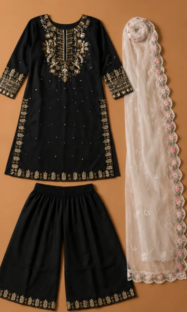 3_piece_kurta_Plazzo_set