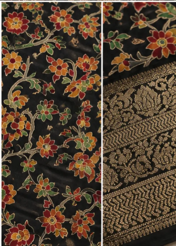 Semi_Dola_Silk_Saree_With_Running_Blouse_3