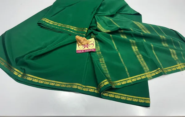 Green_Pure_Zari_Mysore_Crepe_Silk_Sarees_A_Royal_Treasure