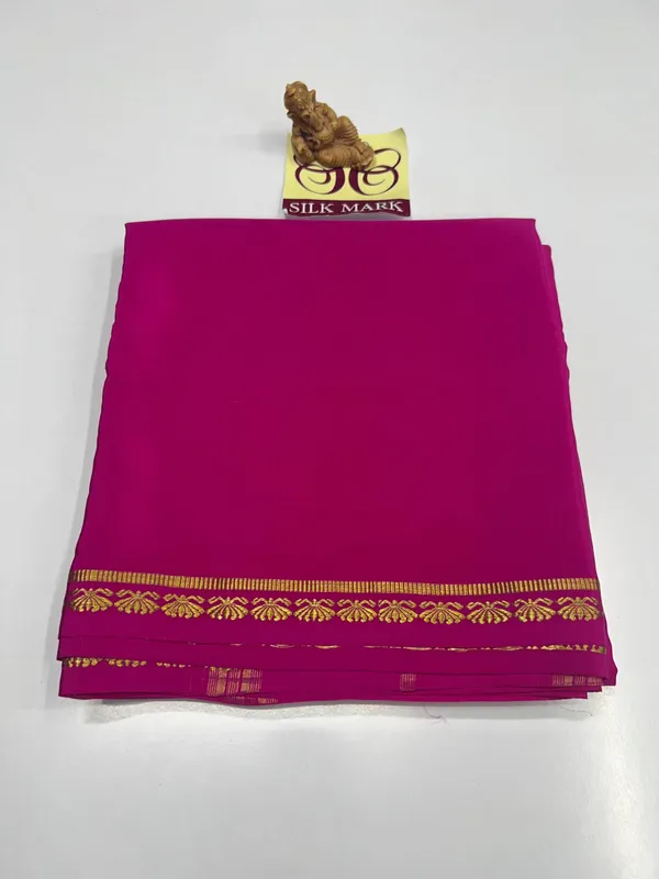 Dark_Pink_Pure_Zari_Mysore_Crepe_Silk_Sarees_A_Royal_Treasure