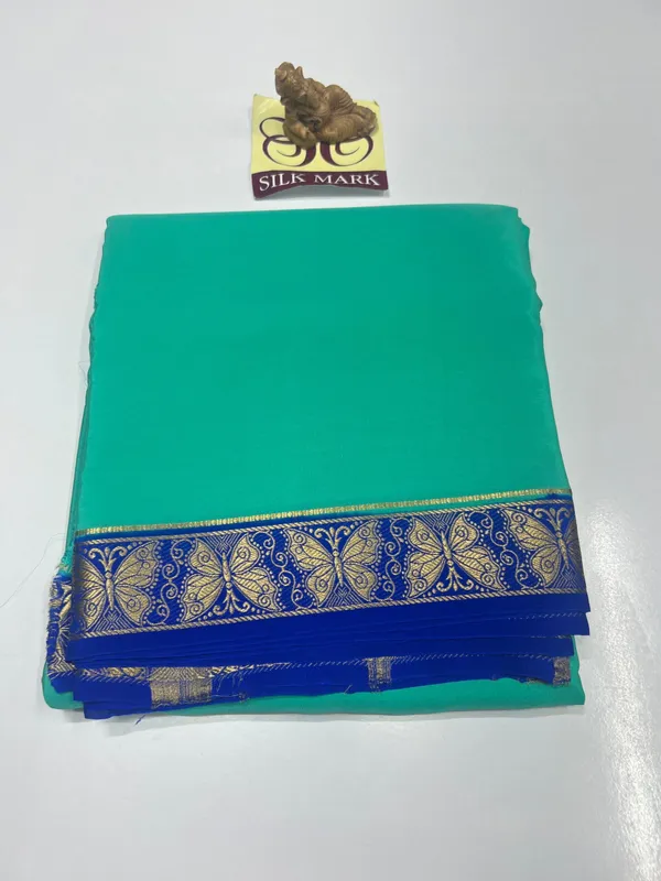 Pure_Mysore_Crepe_Silk_Sarees_With_Blouse_Piece