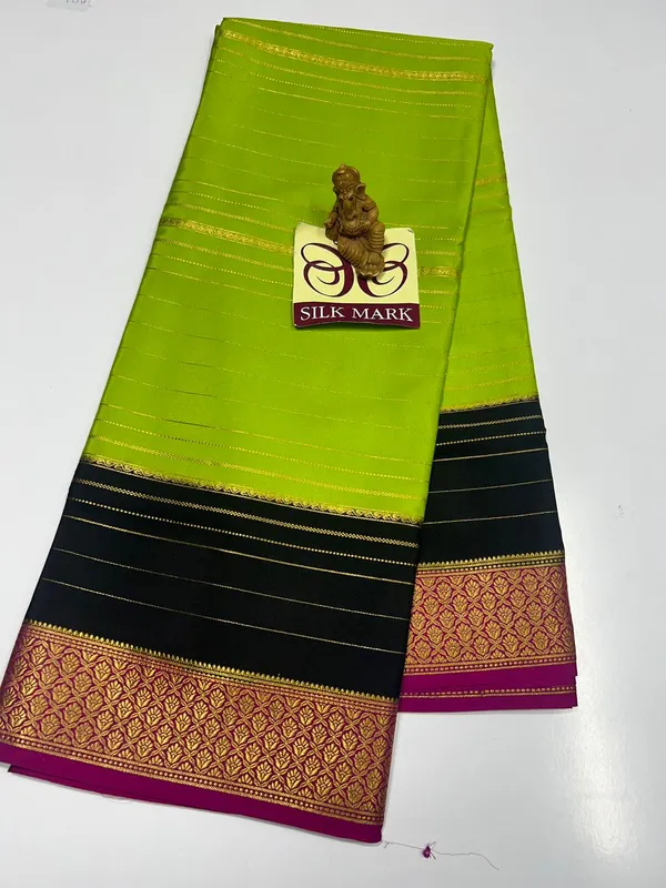Pure_Mysore_Crepe_Silk_With_Embroidery_Saree_With_Blouse_Piece
