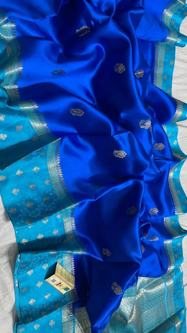 Sky_And_Royal_Blue_Colour_Pure_Banarasi_Mango_Silk_Saree