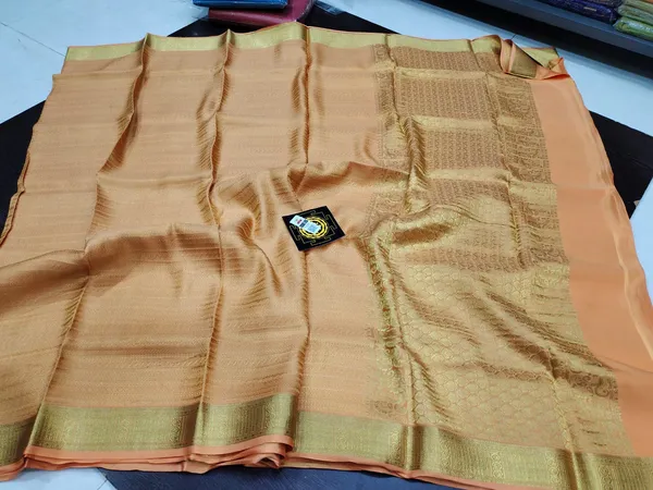 Pure_brocade_Crepe_Silk_Sarees_Silk_Mark_Certified_Lighter_And_Flowy_With_Contrast_Blouse