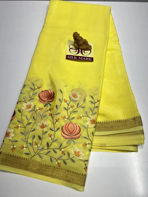 Pure_Mysore_Crepe_Silk_Sarees_With_Blouse_Piece