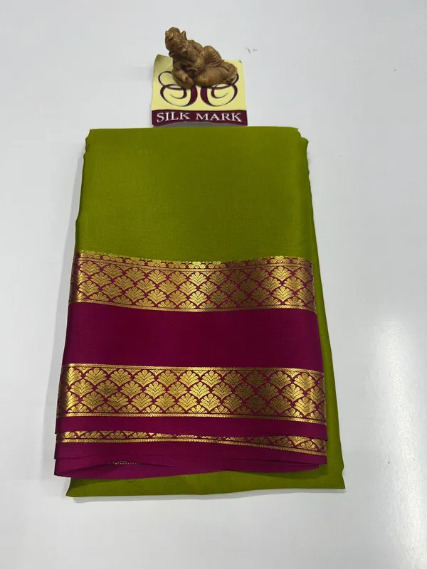 Pure_Mysore_Crepe_Silk_Sarees_With_Blouse_Piece