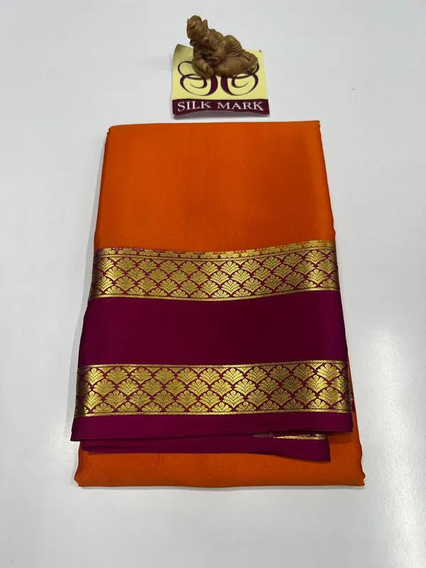 Pure_Mysore_Crepe_Silk_Sarees_With_Blouse_Piece