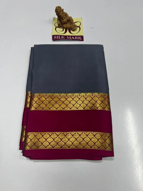 Pure_Mysore_Crepe_Silk_Sarees_With_Blouse_Piece