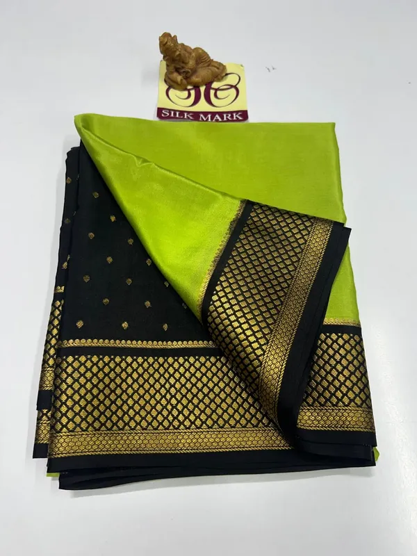 Pure_Mysore_Crepe_Silk_Sarees_With_Blouse_Piece