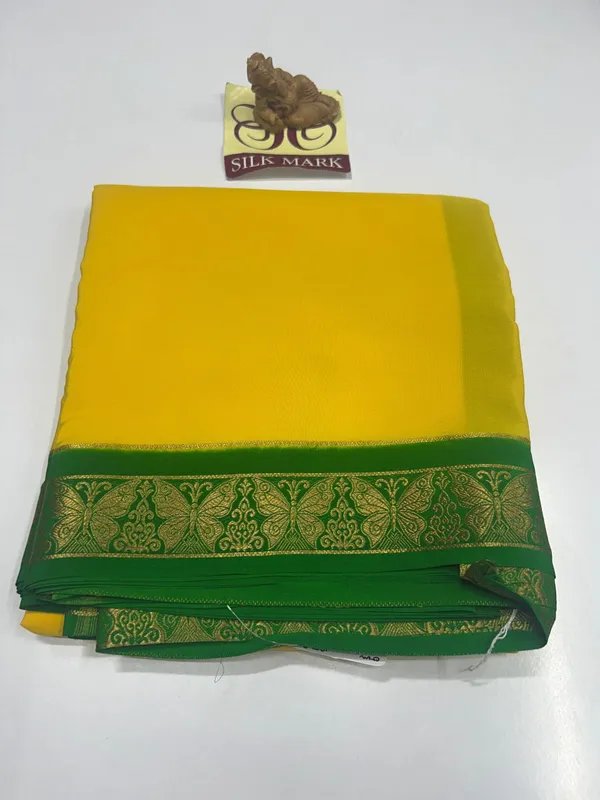 Pure_Mysore_Crepe_Silk_Sarees_With_Blouse_Piece